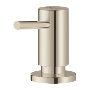 GROHE 40535BE0 40535_0 Universal Cosmopolitan Soap Dispenser, Polished Nickel, 15 oz Capacity, 3-7/8 in OAL, Deck Mount, Brass, Residential