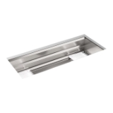 Kohler® 23652-NA Prolific® Kitchen Sink, Rectangular Shape, 42-1/2 in L x 14-15/16 in W x 10-1/8 in D Bowl, 44 in L x 18-1/4 in W x 11-1/16 in H, Under Mount, Stainless Steel