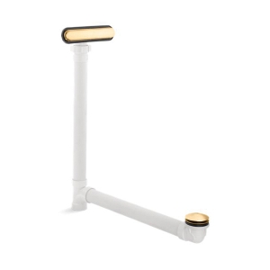 Kohler® 7272-2MB Clearflo Slotted Overflow Bath Drain, Vibrant Brushed Moderne Brass