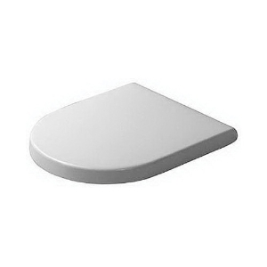 DURAVIT 0063890000 Removable Soft Close Toilet Seat, Elongated Bowl, Close Front Front, Plastic, White