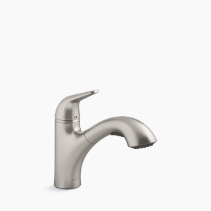 Kohler® 30612-VS 30612 Jolt Traditional Kitchen Sink Faucet, 1.5 gpm Flow Rate, Rotating Spout, Vibrant Stainless, 1 Handle