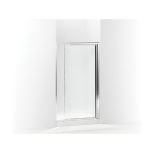 Sterling® 1500D-42S Pivot Shower Door, Tempered Glass, Framed Silver Frame, 36 to 42 in Opening Width, 1/8 in THK Glass