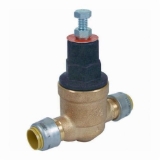 Sharkbite® 23808-0045 EB45 Pressure Regulating Valve with SharkBite® Direct Connector, 3/4 in Nominal, Push-Fit End Style, 45 psi Pressure, Bronze Body