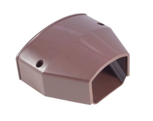 RectorSeal® 3CGENDB Cover Guard End Cap Line Set Cover, 3 in, Brown