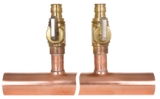 Sioux Chief PowerPEX® BranchMaster™ 672WV0644 Manifold With Valve, 1 x 1/2 in, Male C x F1960 PEX, Copper
