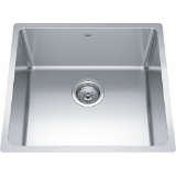 Kindred BSU1820-9N Brookmore 19.6-in LR x 18.2-in FB x 9-in DP Undermount Single Bowl Stainless Steel Sink