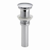 Brizo® RP72413PC Pushbutton Activated Pop-Up Drain Assembly, Polished Chrome, Brass Drain