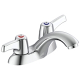 DELTA® 21C133 TECK® Heavy Duty Centerset Sink Faucet, Chrome, 2 Handles, 1.5 gpm Flow Rate