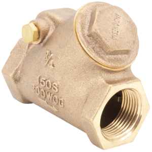 LEGEND® 105-307NL T-453NL Y-Pattern Swing Check Valve, 1-1/2 in Nominal, FNPT End Style, Bronze Body