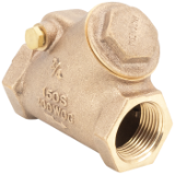 LEGEND® 105-307NL T-453NL Y-Pattern Swing Check Valve, 1-1/2 in Nominal, FNPT End Style, Bronze Body