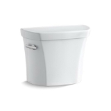 Kohler® 4468-0 Wellworth® Toilet Tank, 1.6 gpf, 2-1/8 in Left Hand Lever Flush, White