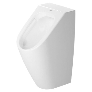 DURAVIT 2809300092 ME by Starck Rimless Urinal, 0.5 gpf Flush Rate, White