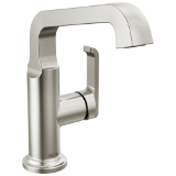 DELTA® 689-SS-PR-DST Tetra™ Single Handle Mid-Height Vessel Bathroom, 1.2 gpm Flow Rate, 1 Handle, Pop-Up Drain, 1 Faucet Hole, Lumicoat® Stainless, Lavatory Function