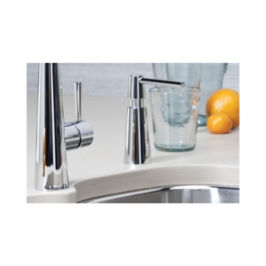 Elkay® LKHA1054CR Soap/Lotion Dispenser, Harmony™, 16 oz Bottle Capacity, Deck Mount, Brass, Polished Chrome