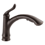 DELTA® 4353-RB-DST Linden® Kitchen Faucet, 1.5 gpm, 120 deg Swivel Spout, Venetian Bronze, 1 Handle, 1/3 Faucet Holes