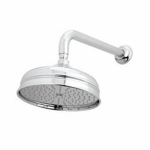 Rohl® 1037/8APC Shower Head, Bordano Anti-Cal, 2 gpm Flow Rate, 1 Spray, 8-3/16 in Dia x 5 in H Head, Polished Chrome