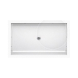 Sterling® 72331100-0 GUARD+® Shower Base, White, Center Drain, 34 in L x 60 in W x 4-3/16 in D