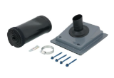 AIREX PRO-SYSTEM KIT™ TGS650G-72EB Pipe Penetration Seal TGS Outlet, Gray color and Pipe Insulation Protector 72 in. Guard, Black color for Piping with 1/2 in. Insulation Wall Thickness or Line Set with 1-3/4 in. Diameter