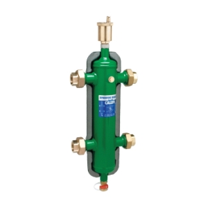 Caleffi 548007A Hydraulic Separator, 1-1/4 in Nominal, FNPT x FNPT Connection, 150 psi Working, 32 to 210 deg F, Steel