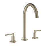 GROHE 20069EN3 20069_3 Atrio® M-Size Widespread Bathroom Faucet, Residential, 1.2 gpm Flow Rate, 7-1/2 in H Spout, 5-1/2 to 13-3/8 in Center, StarLight® Brushed Nickel, 2 Handles