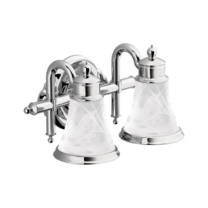 Moen® YB9862CH 2-Globe Bath Light, Weymouth™, 120 VAC, Chrome