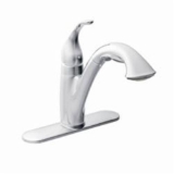 Moen® 7545C Kitchen Faucet, Camerist®, 1.5 gpm Flow Rate, 120 deg Spout, Chrome, 1 Handle, 1/3 Faucet Holes