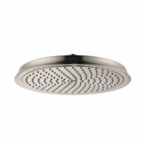 Hansgrohe 28427821 1-Jet Shower Head, Raindance C 240 AIR, 2.5 gpm, 1 Spray, Wall Mount, 10-5/8 in Dia Head, Brushed Nickel