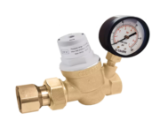 Caleffi PresCal™ 533351HA 3/4" FNPT Union Compact Pressure Reducing Valve w/ Gauge