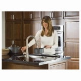 Moen® 7594SRS Arbor® Kitchen Faucet, 1.5 gpm Flow Rate, Spot Resist™ Stainless, 1 Handle, 1/3 Faucet Holes, Function: Traditional