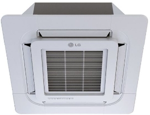 LG Multi Zone Inverter Heat Pump - Ceiling Cassette (2X2) PT-QCHW0/PT-UQC Required (12K BTU) / Single Compatible