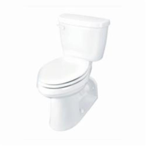Gerber® G0020022 2-Piece Back Outlet Toilet, Maxwell® ErgoHeight™, Compact Elongated Bowl, 16-1/2 in H Rim, 1.28 gpf