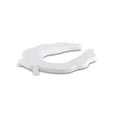 Kohler® 4686-A-0 Primary™ Toilet Seat, Round Bowl, Open Front, Plastic, White