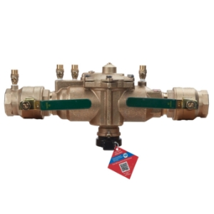 WATTS® 88004115 LF009-FS In-Line Backflow Preventer, 2 in Nominal, FNPT End Style, Quarter-Turn Ball Valve, Reduced Pressure Zone