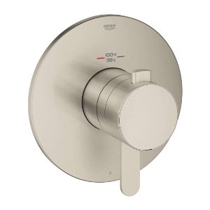 GROHE 19869EN0 GrohFlex® Single Function Thermostatic Valve Trim, 6.3 gpm Shower, Brushed Nickel