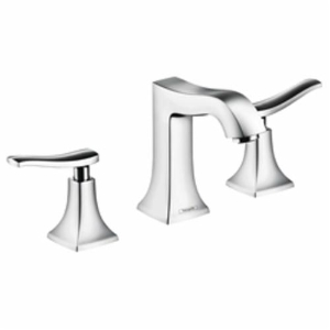 Metris C Widespread Bathroom Faucet, 1.2 gpm, 4 in H Spout, 8 in Center, Chrome Plated, 2 Handles, Pop-Up Drain, Import, Commercial