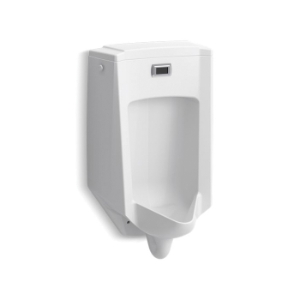 Kohler® 2590-0 Bardon™ Touchless Washdown Urinal, 0.5 gpf Flush Rate, Rear Spud, Wall Mount, White