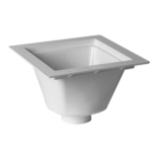 Oatey® 42722 Floor Sink, 4 in Drain Opening, 12 in W x 12 in H, Square Shape, PVC