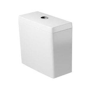 DURAVIT 0920100092 Starck 3 Toilet Tank With Dual Flush Mechanism, 1.6/0.8 gpf, Top Button Flush, White