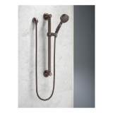 Brizo® 51900-RB ActivTouch® Traditional Decorative Hand Shower Kit, 3 in Dia 9 Shower Head, 2 gpm Flow Rate, 60 to 82 in L Hose, 1/2 in Connection, Venetian Bronze