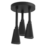 DELTA® 57140-BL Universal Pendant Raincan Shower Head, 2 gpm Maximum, 1 Spray, 9 in Dia x 14 in H Head, Matte Black