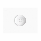 Kohler® 20703-N-0 Veil® Bathroom Sink, Round Shape, 16 in W x 16 in D x 15-1/16 in H, Tall Vessel/Pedestal Mount, Fireclay, White