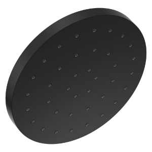 DELTA® 52160-BL25 Universal Showering Single Function Shower Head, 2.5 gpm Max Flow, 1 Spray, 12 in Dia x 2-5/8 in H Head, Matte Black