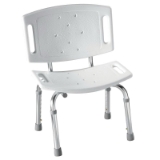 Moen® DN7030 Adjustable Tub/Shower Chair, Home Care®, 12 in H, Aluminum Legs, White