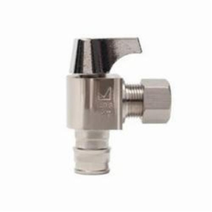 1/4 Turn Angle Supply Stop, 1/2 x 3/8 in Nominal, F1960 PEX Grip™ x Compression, Brass Body, Nickel Plated redirect to product page