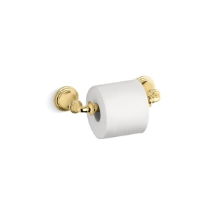 Kohler® 10554-PB Toilet Tissue Holder, Devonshire®, 2-3/8 in H, Metal, Vibrant® Polished Brass