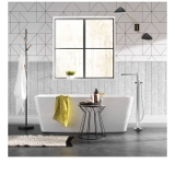 Moen® S905 90 Degree™ Premium Floor Mount Tub Filler Faucet, Chrome, 1 Handle, Commercial