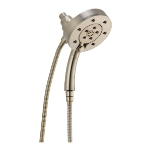 Brizo® 86275-BN-2.5 Hydrati® Euro Round 2-in-1 Shower, 5-9/16 in Dia Shower Head, 2.5 gpm Flow Rate, H2Okinetic®/H2Okinetic® with Massage/Massage/Pause Spray, Brushed Nickel