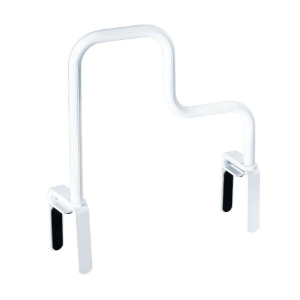 Moen® DN7005 Multi-Grip Tub Safety Bar, Home Care®, 16-1/2 in L x 19-1/2 in W x 19-1/2 in H, Anodized Aluminum, Glacier White
