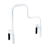 Moen® DN7005 Multi-Grip Tub Safety Bar, Home Care®, 16-1/2 in L x 19-1/2 in W x 19-1/2 in H, Anodized Aluminum, Glacier White