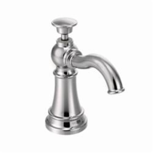 Moen® S3945C Traditional Soap Dispenser, 18 oz Bottle Capacity, Deck Mount, Metal, Chrome